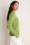 Peridot Cashmere Crewneck Sweater