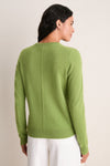 Peridot Cashmere Crewneck Sweater