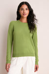 Peridot Cashmere Crewneck Sweater