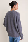 Shadow Gray Cashmere Henri Crewneck