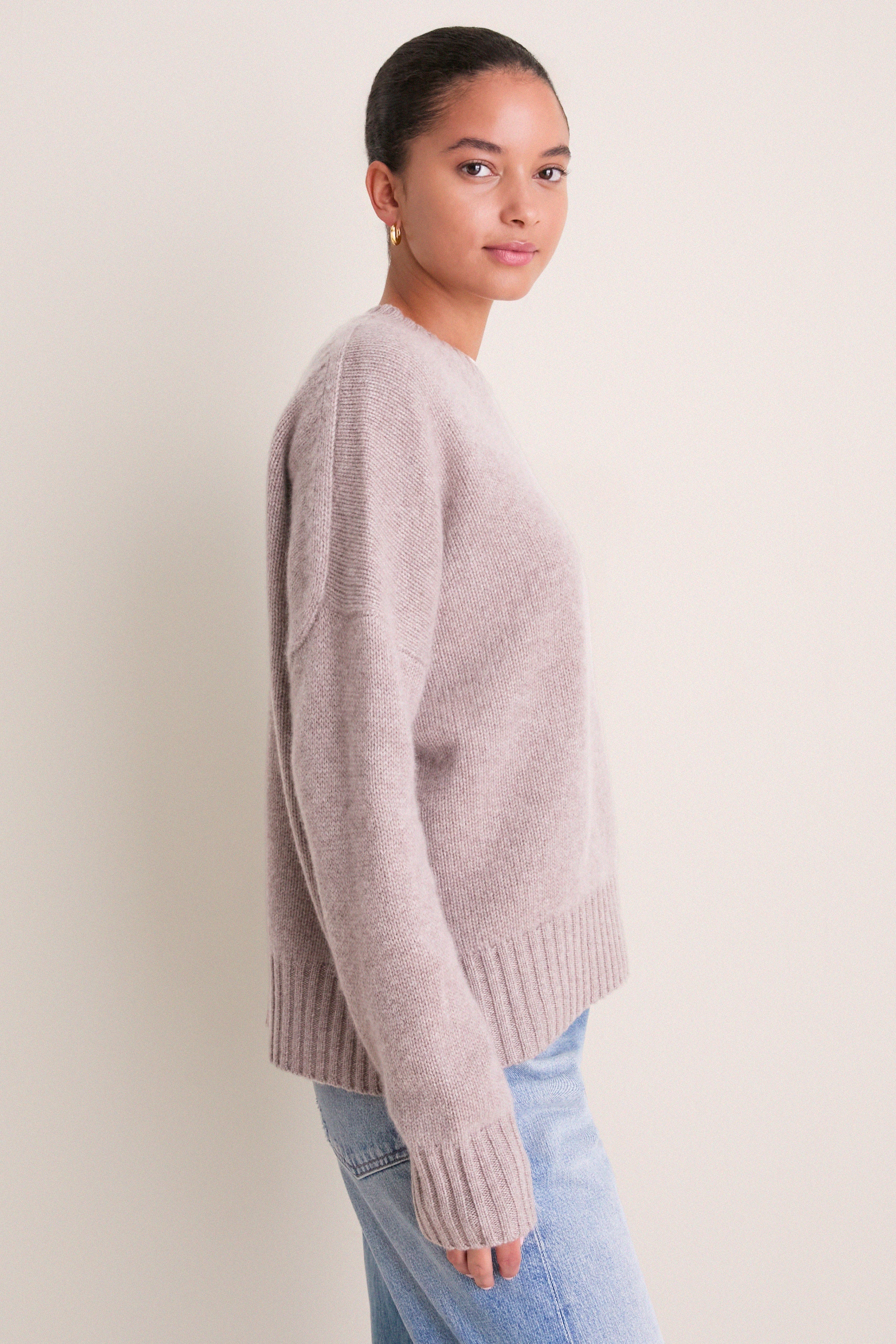 Wheat Cashmere Henri Crewneck