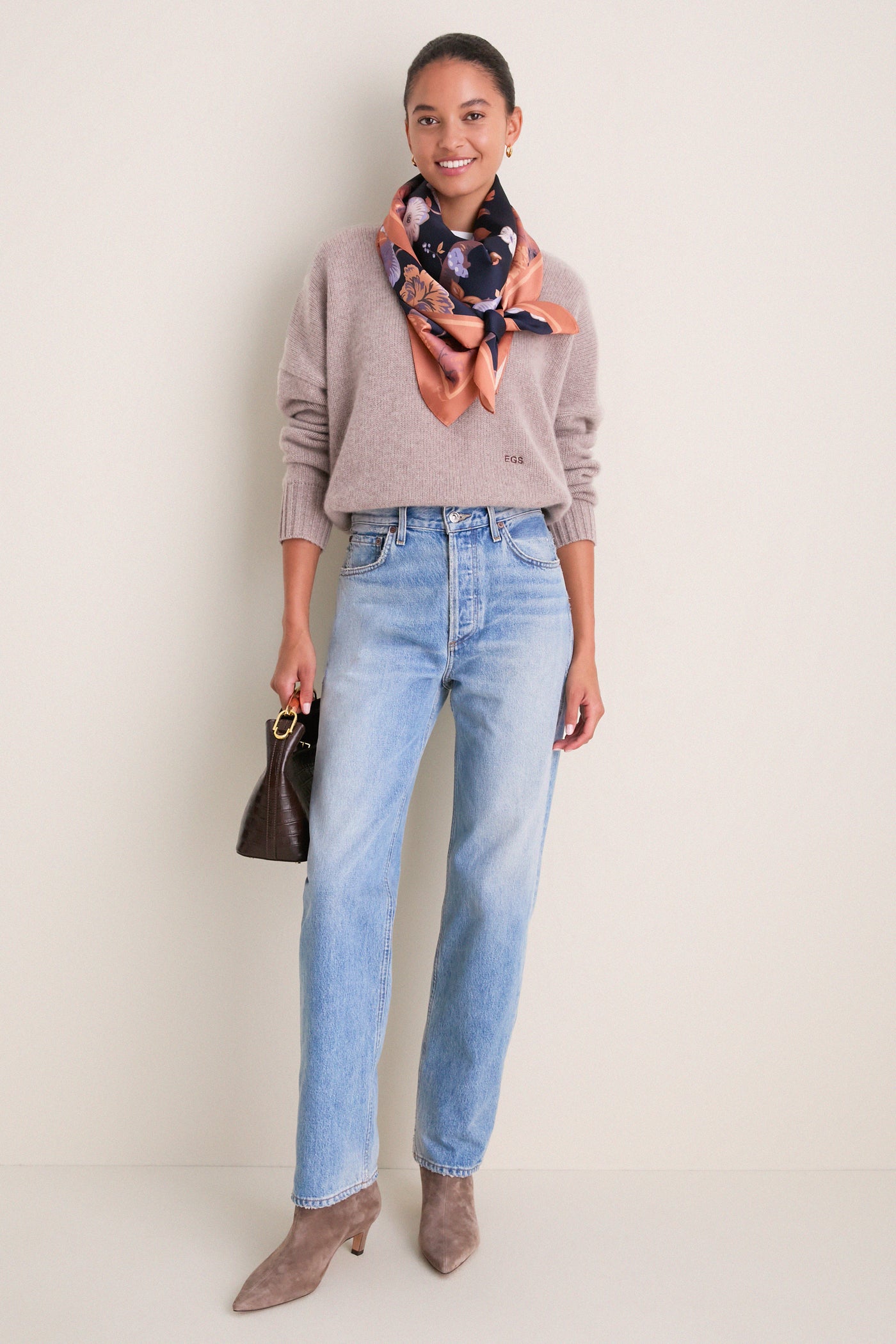 Wheat Cashmere Henri Crewneck