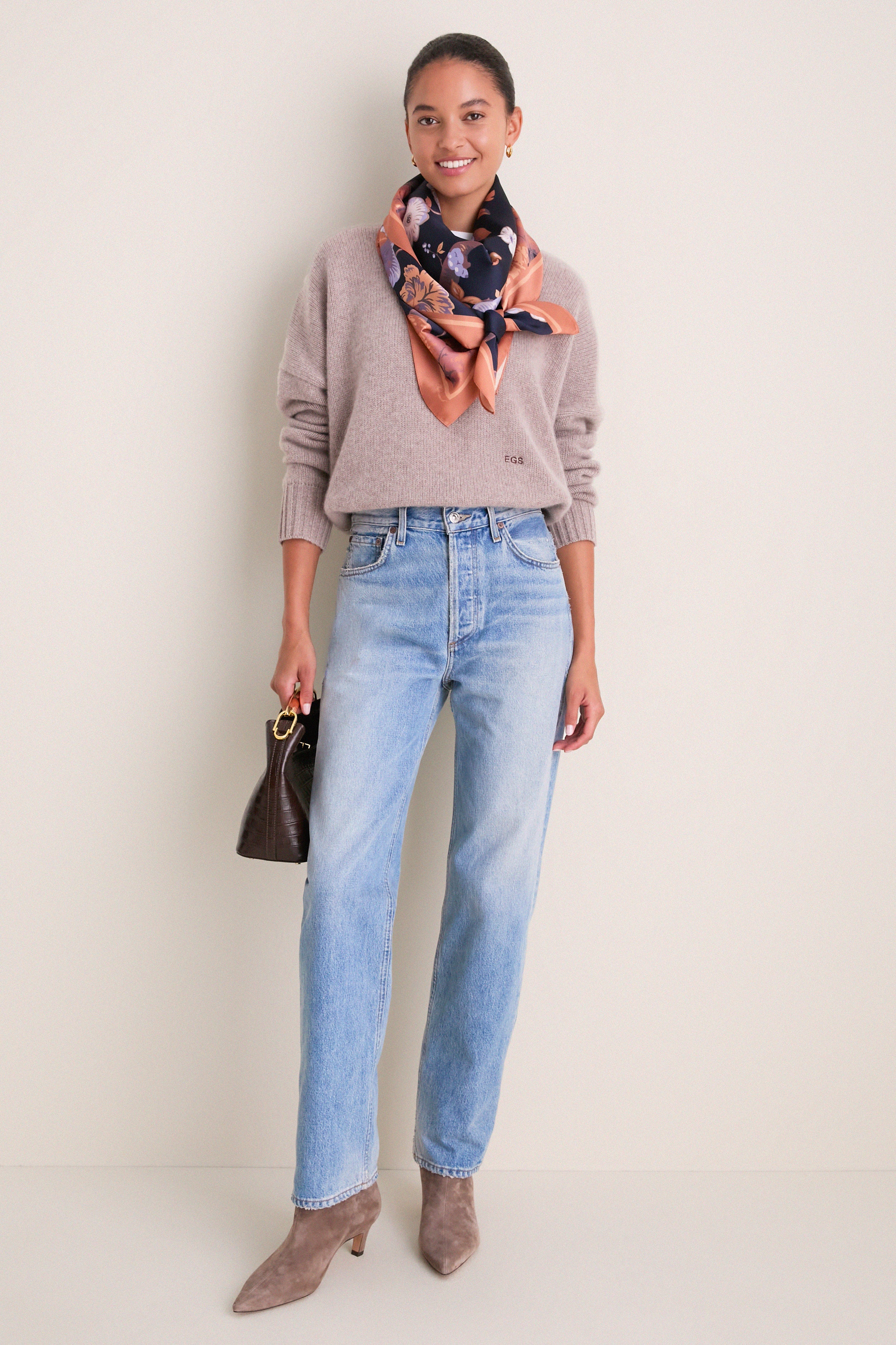 Wheat Cashmere Henri Crewneck