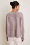 Wheat Cashmere Cable Knit Alice Sweater
