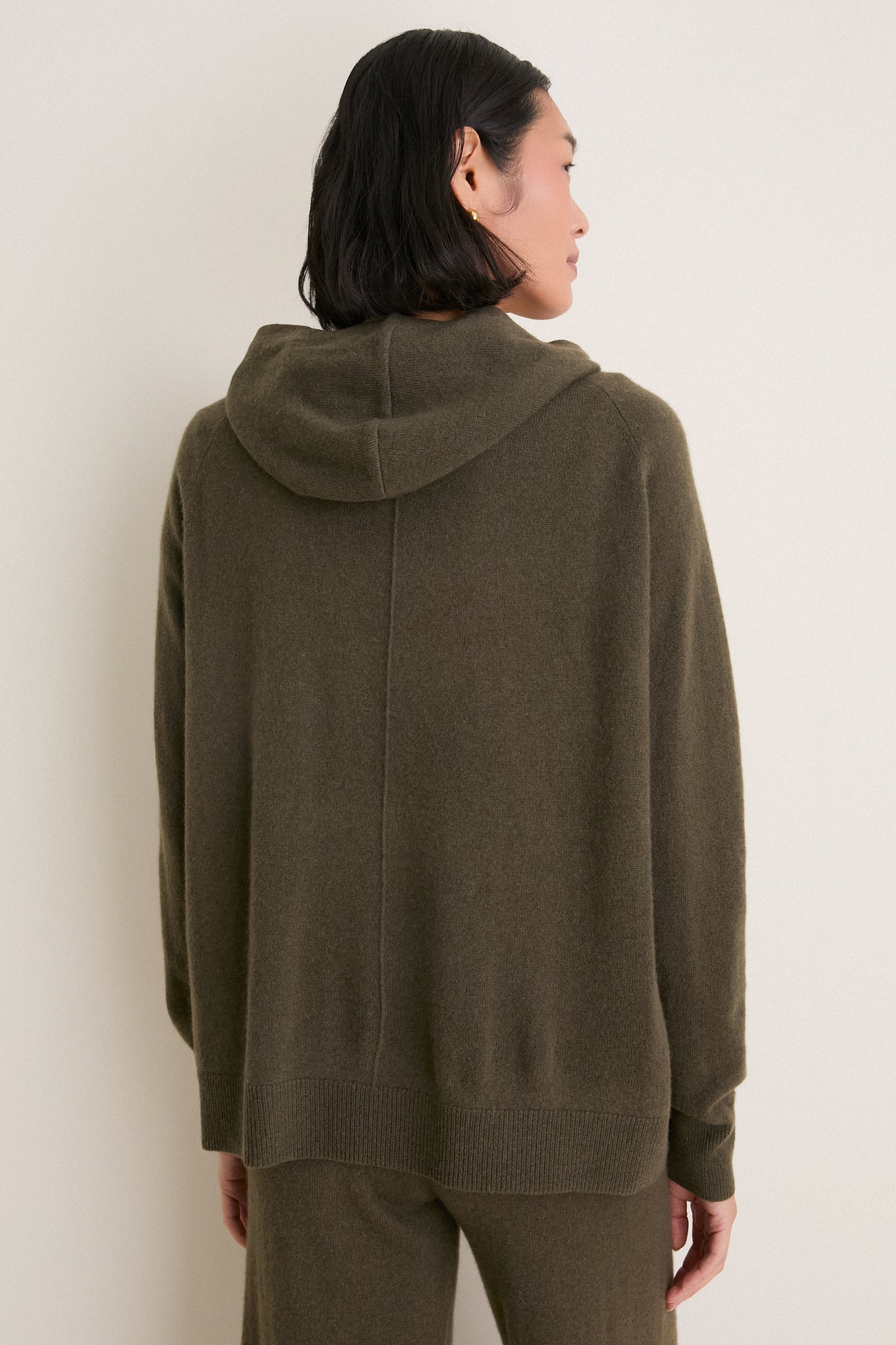 Olive Cashmere Jane Hoodie