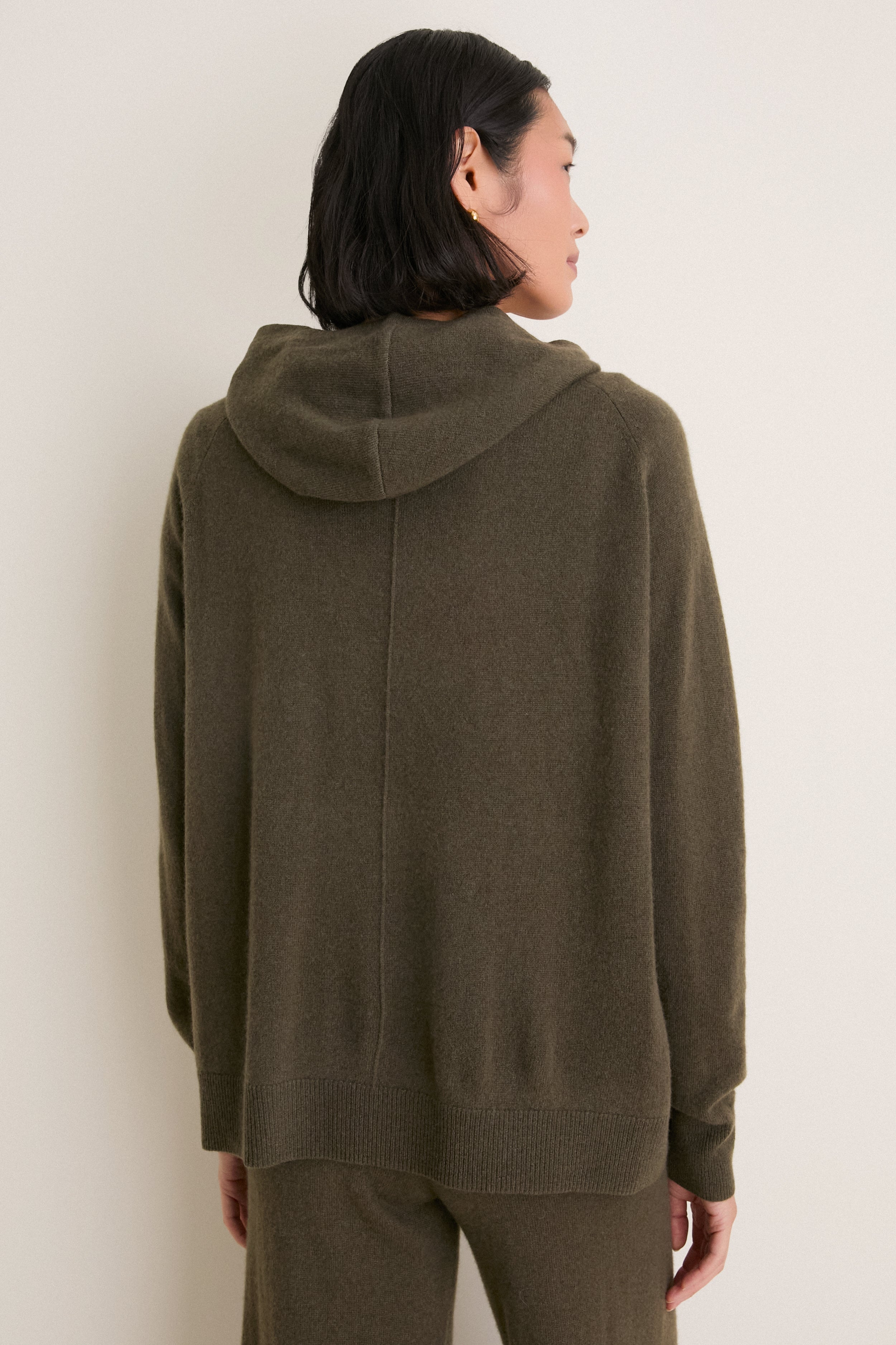 Olive Cashmere Jane Hoodie