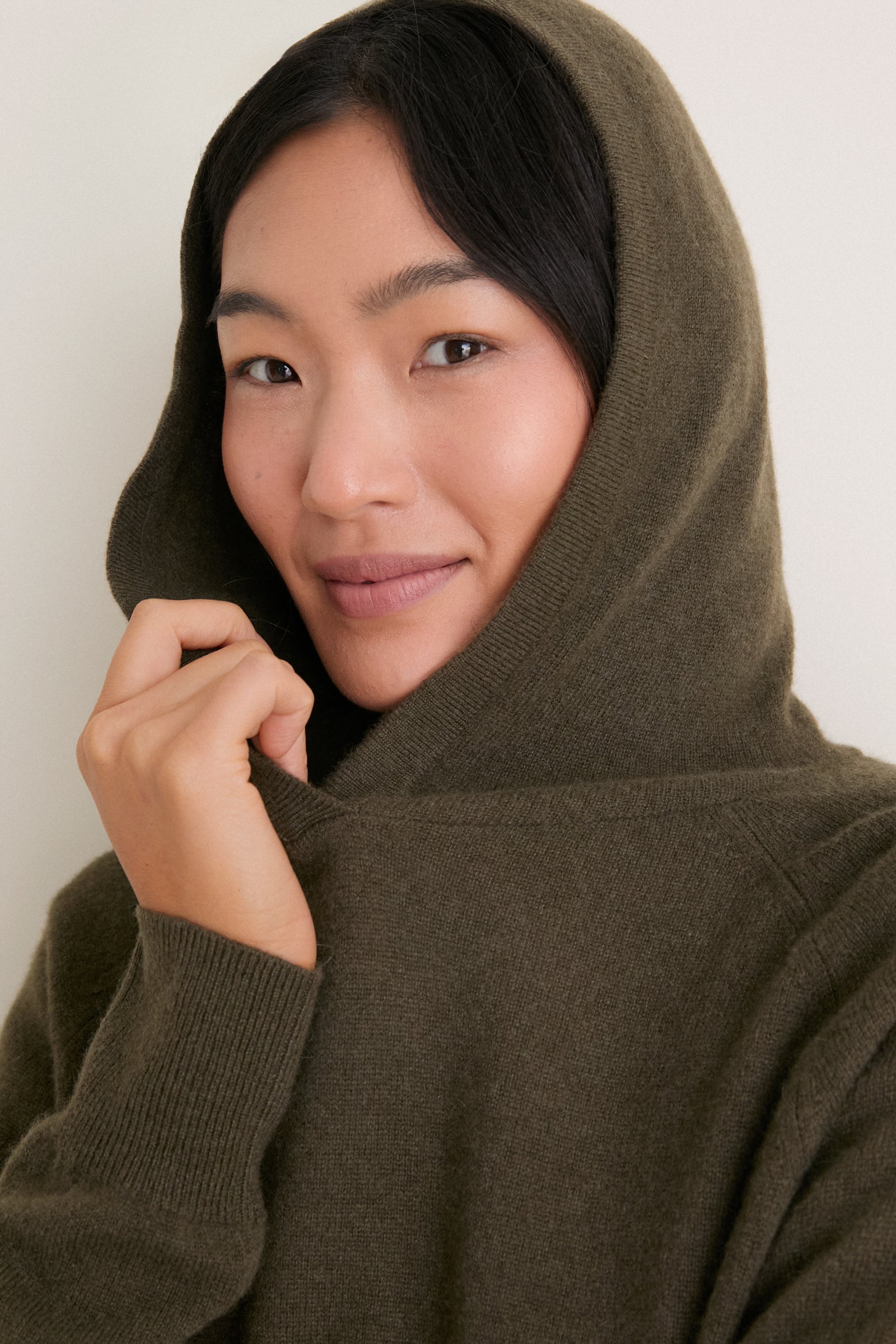 Olive Cashmere Jane Hoodie