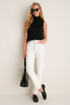 Black Cashmere Silk Sutton Sleeveless Turtleneck