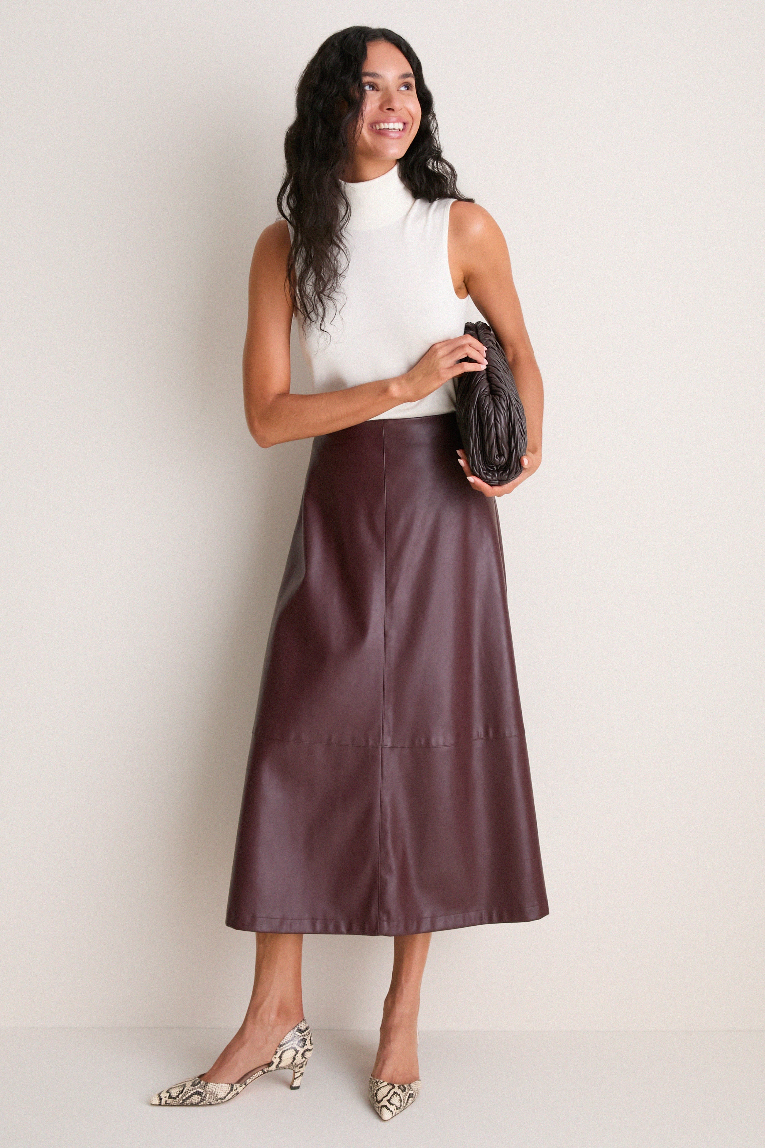 Ivory Cashmere Silk Sutton Sleeveless Turtleneck