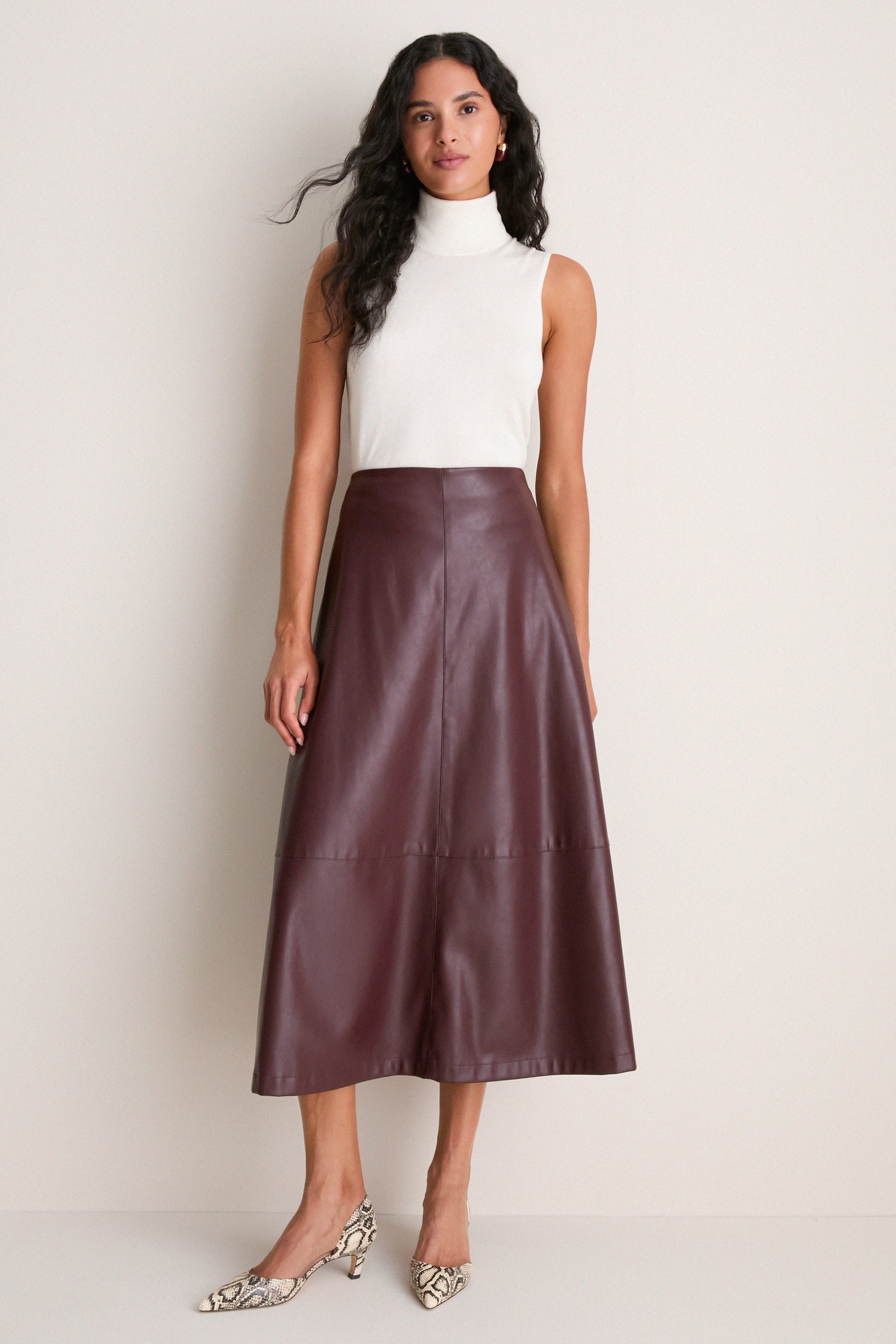 Ivory Cashmere Silk Sutton Sleeveless Turtleneck