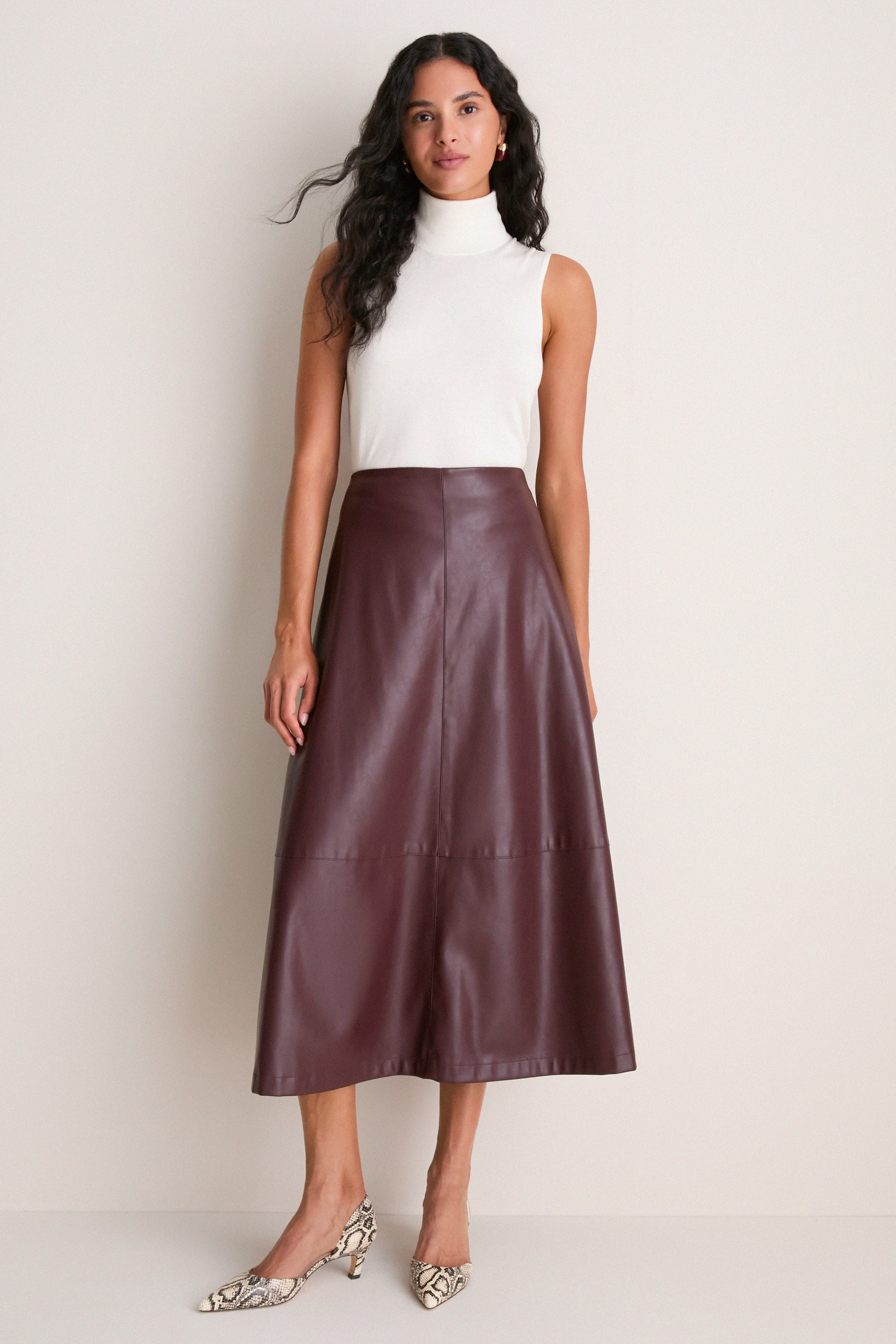 Ivory Cashmere Silk Sutton Sleeveless Turtleneck
