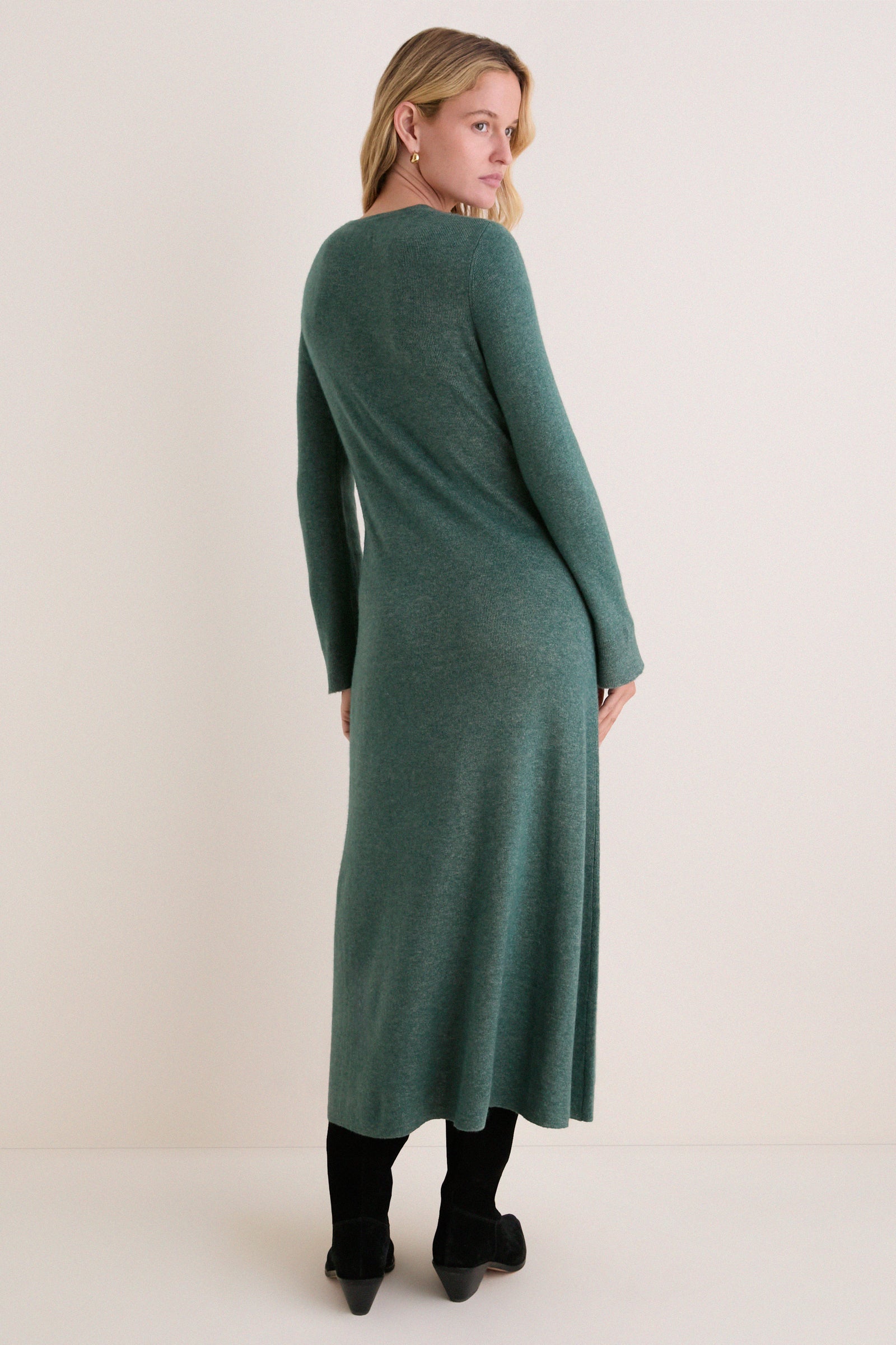 Mossy Cashmere Wool Blend Pacey Sweater Dress