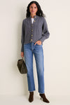 Shadow Gray Cashmere Colette Cardigan