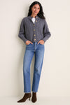 Shadow Gray Cashmere Colette Cardigan