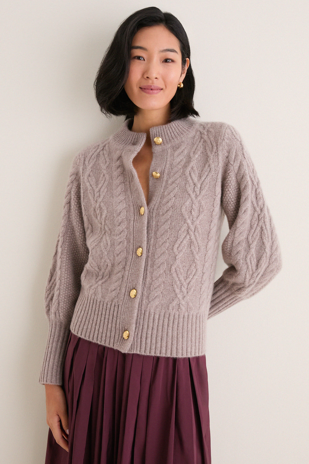 Wheat Cashmere Colette Cardigan