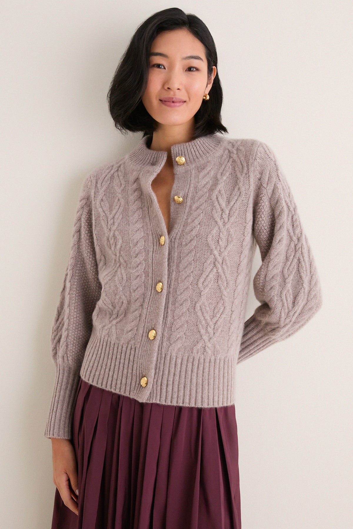 Wheat Cashmere Colette Cardigan