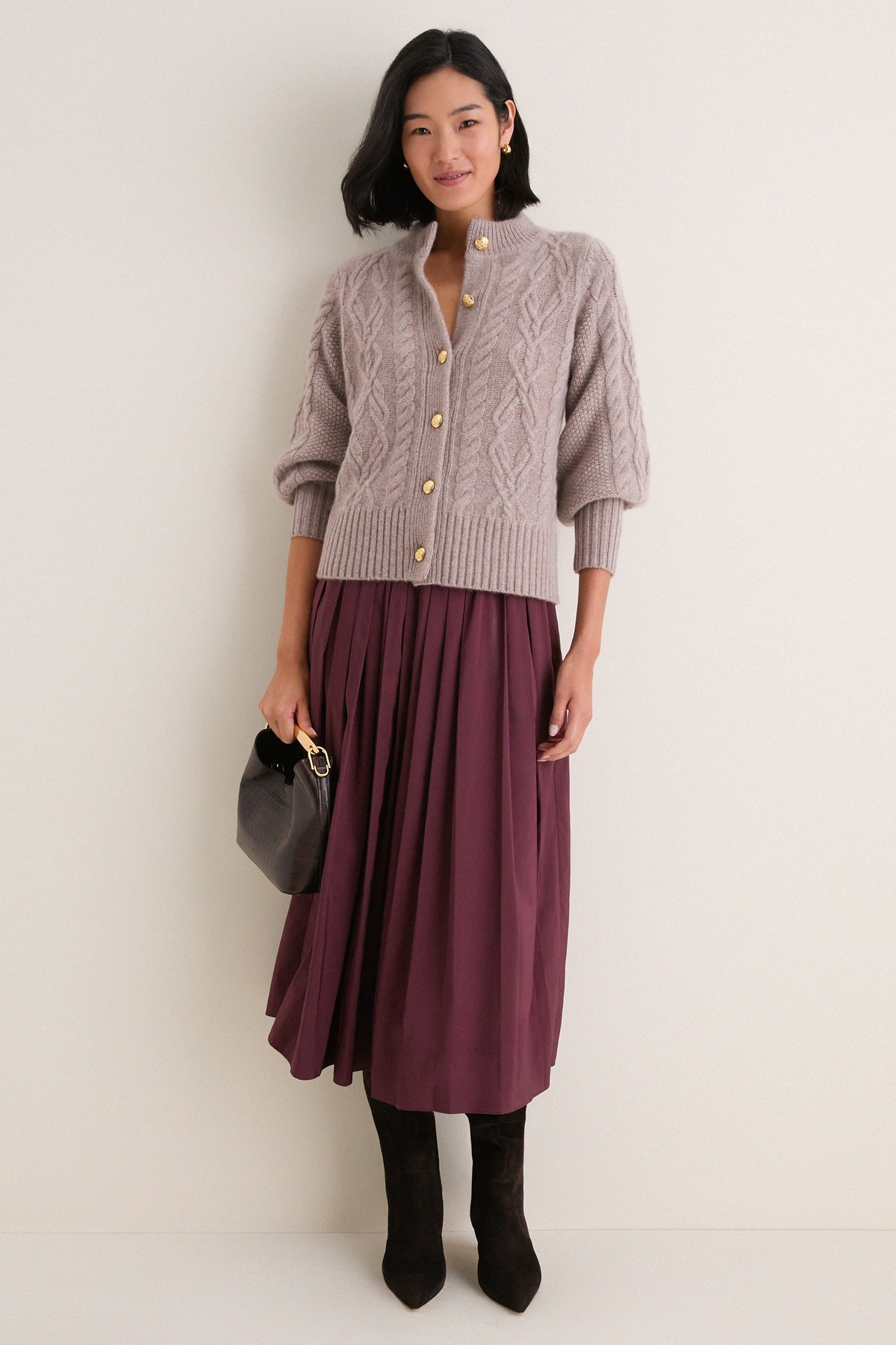 Wheat Cashmere Colette Cardigan