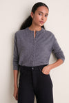 Shadow Gray Cashmere Pippa Cardigan