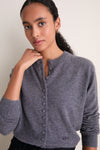 Shadow Gray Cashmere Pippa Cardigan