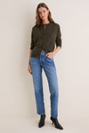 Olive Cashmere Pippa Cardigan