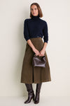 Midnight Navy Cashmere Evelyn Turtleneck