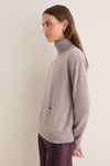 Wheat Cashmere Evelyn Turtleneck