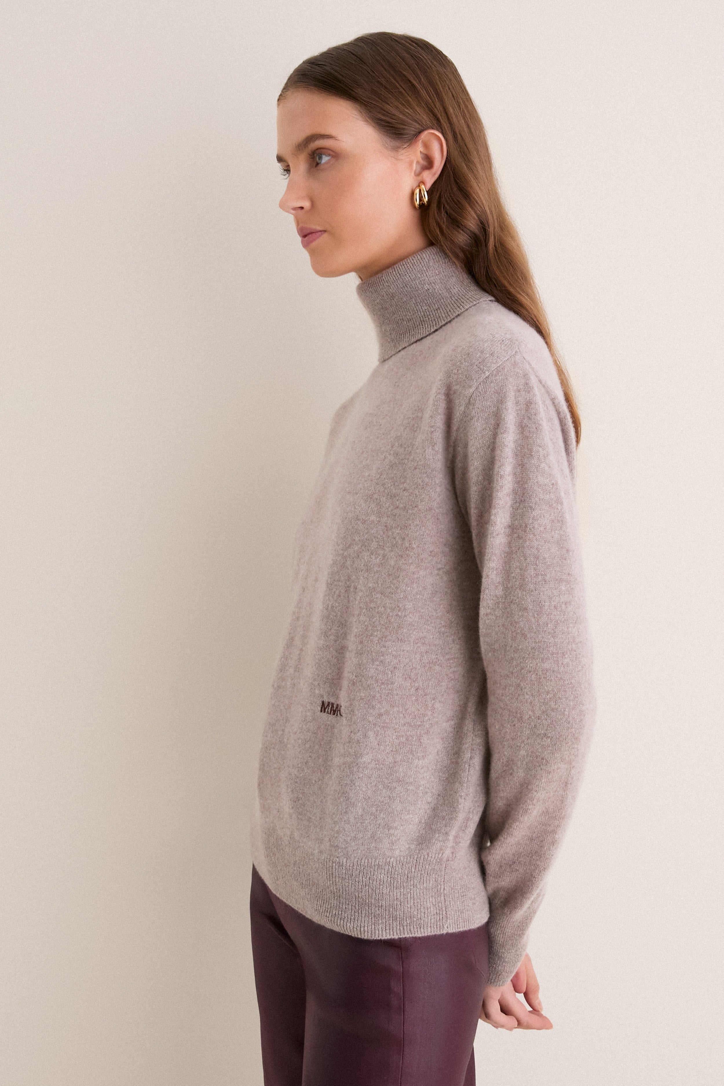 Wheat Cashmere Evelyn Turtleneck