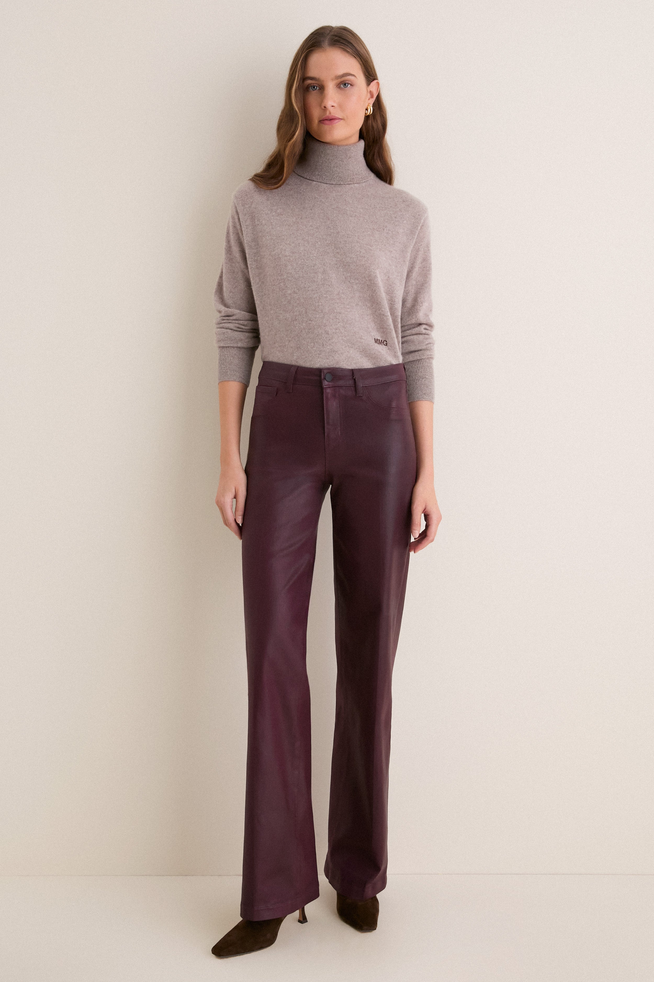 Wheat Cashmere Evelyn Turtleneck