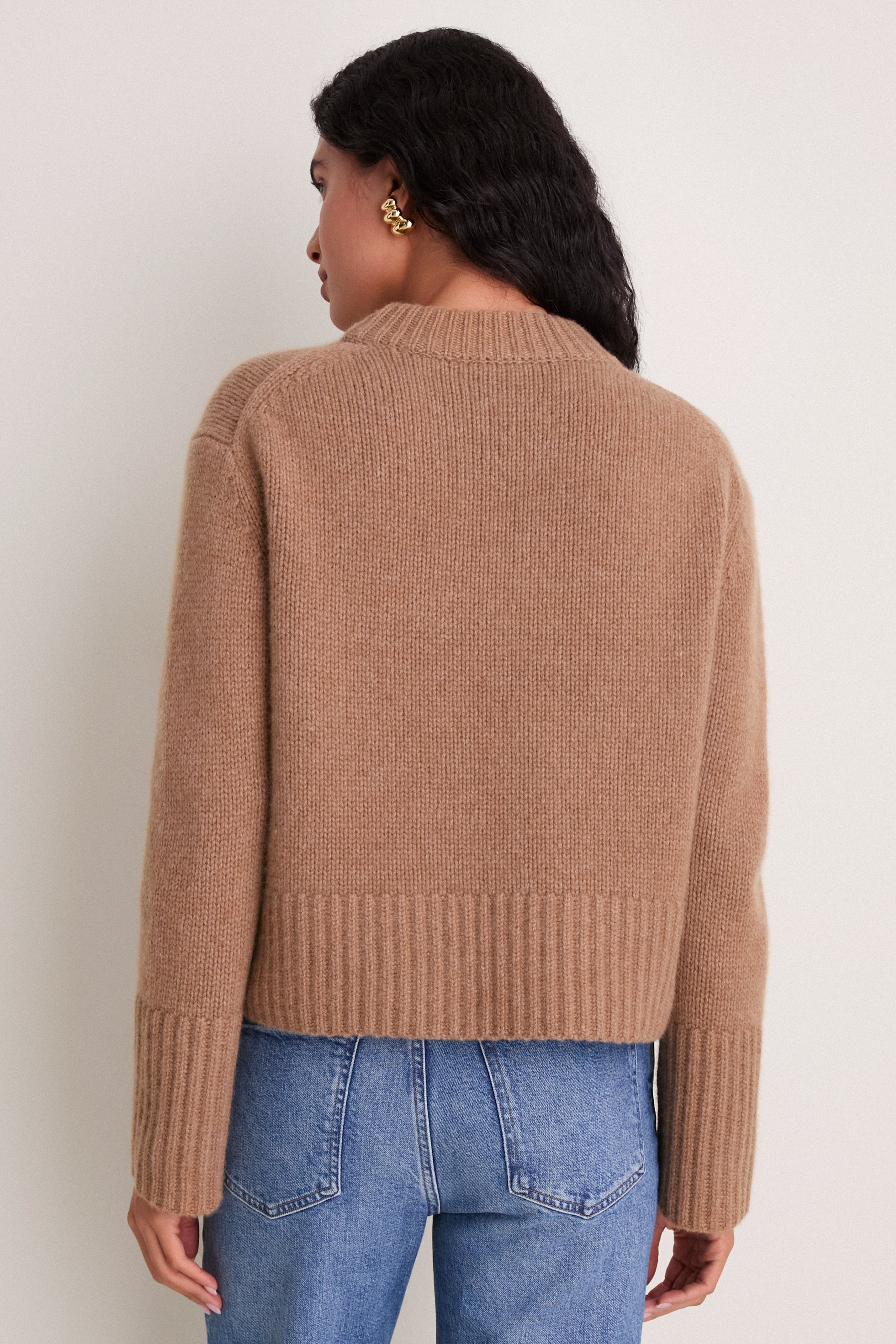 Camel Cashmere Pearce Crew