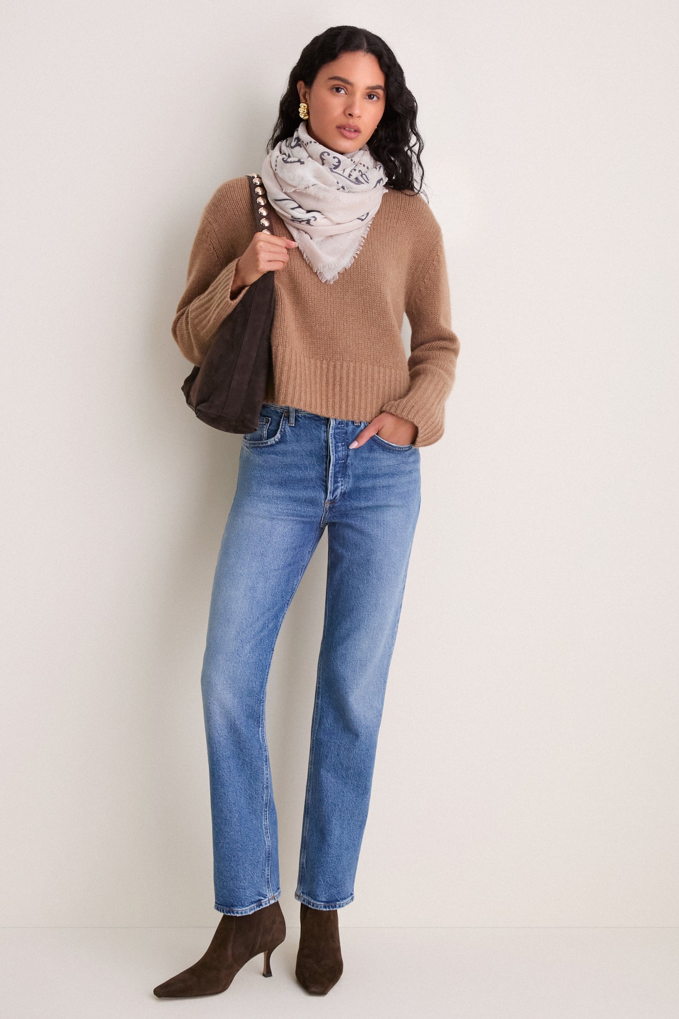 Camel Cashmere Pearce Crew