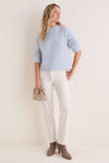 Blue Cashmere Pearce Crew