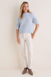 Blue Cashmere Pearce Crew