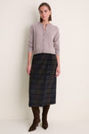 Wheat Cashmere Knot Button Phoebe Cardigan
