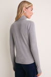 Graphite Cashmere Silk Tinley Turtleneck