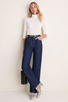 Ivory Cashmere Silk Tinley Turtleneck
