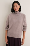 Wheat Cashmere Hannah Turtleneck Sweater