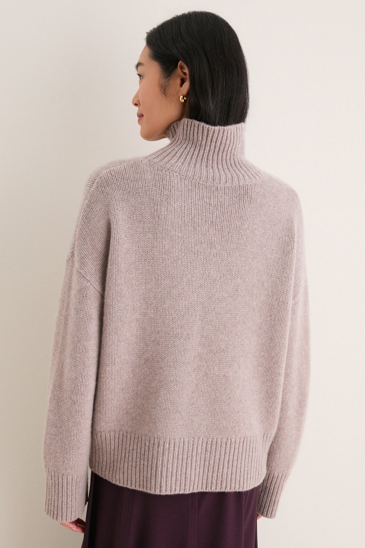 Wheat Cashmere Hannah Turtleneck Sweater