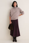 Wheat Cashmere Hannah Turtleneck Sweater