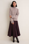 Wheat Cashmere Hannah Turtleneck Sweater