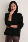 Black Cashmere Hannah Turtleneck Sweater