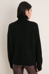 Black Cashmere Hannah Turtleneck Sweater
