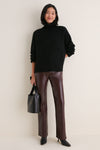 Black Cashmere Hannah Turtleneck Sweater