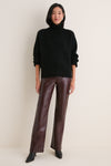 Black Cashmere Hannah Turtleneck Sweater