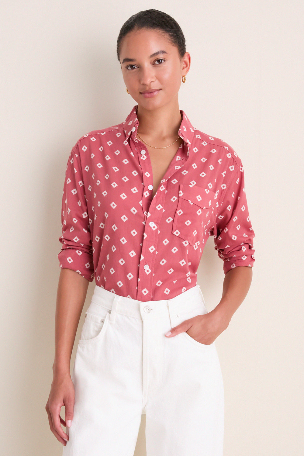 Antique Rouge Diamonds Organic Ryan Shirt
