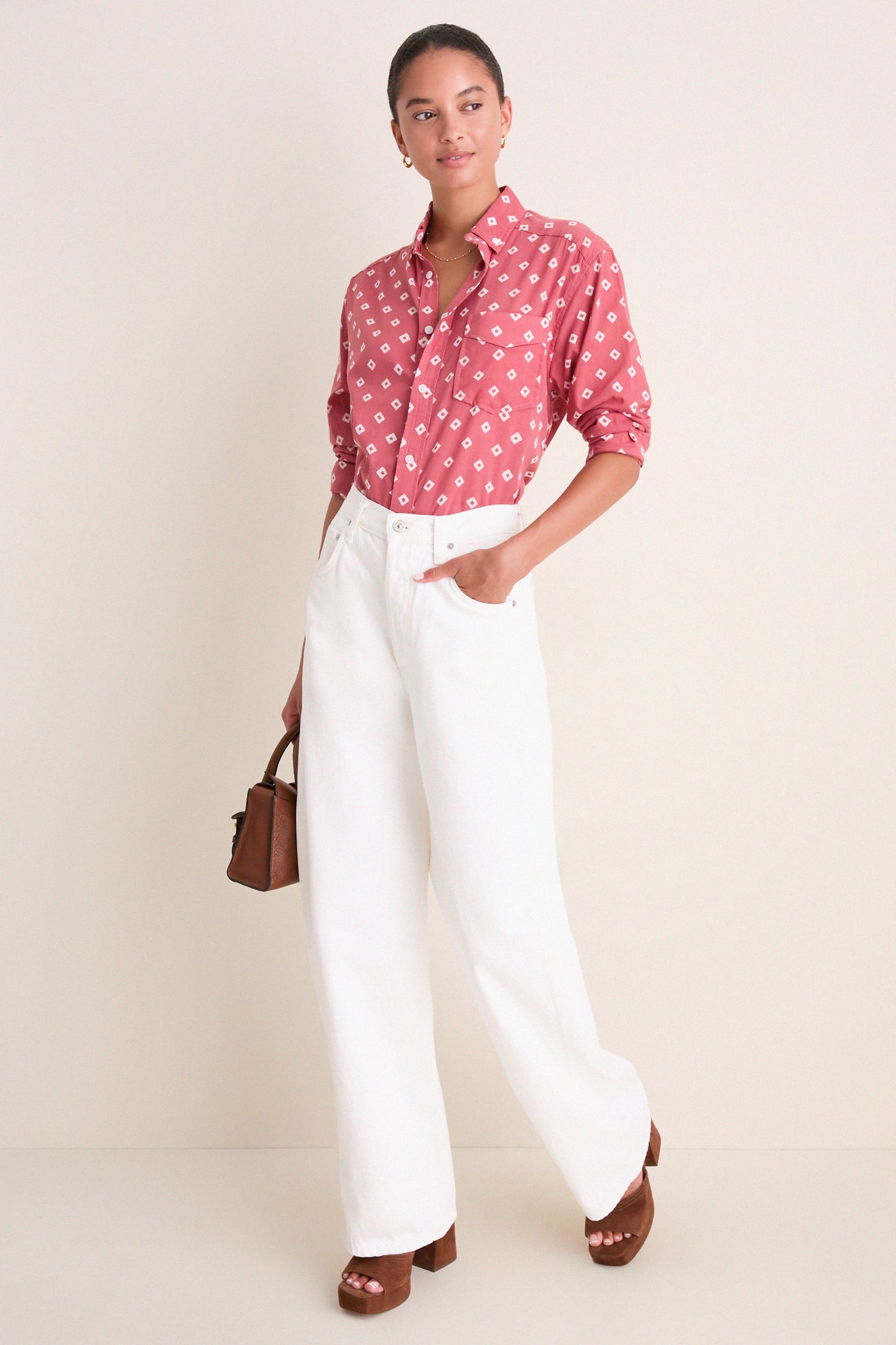 Antique Rouge Diamonds Organic Ryan Shirt