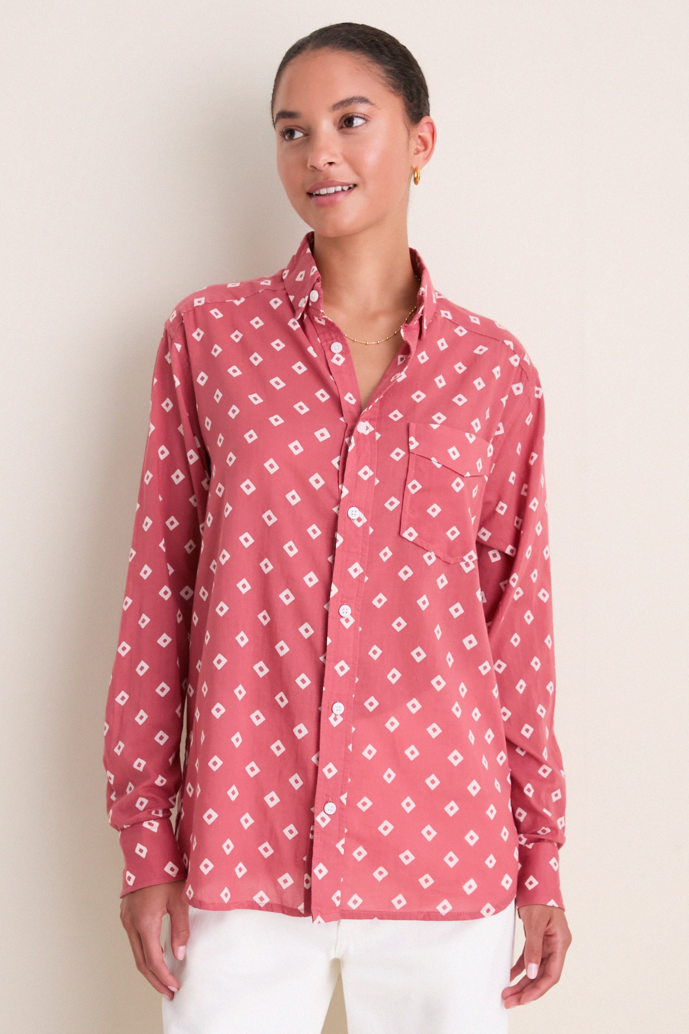 Antique Rouge Diamonds Organic Ryan Shirt