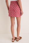 Antique Rouge Diamonds Organic Studio Pocket Skirt