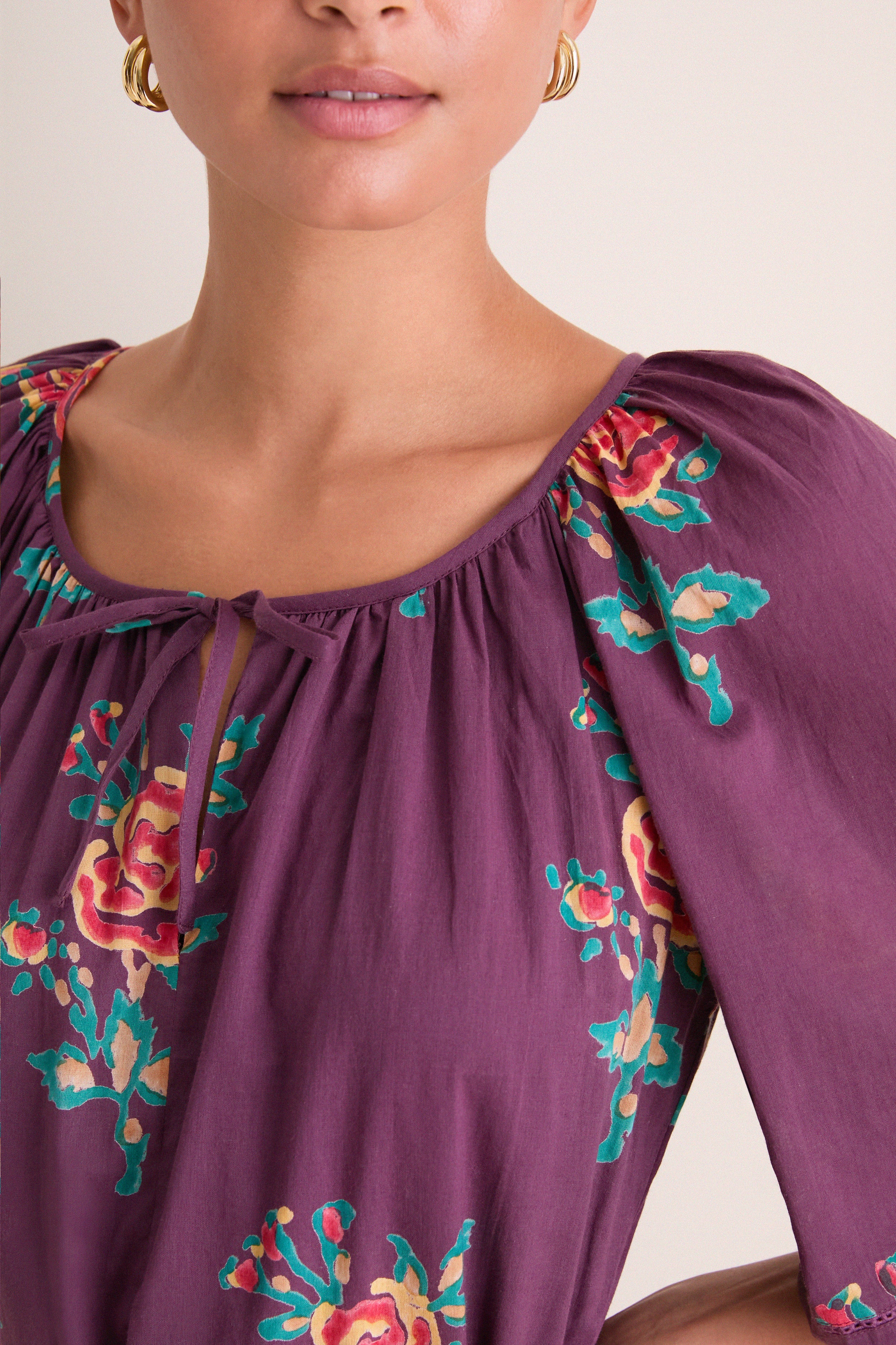 Twilight Bloom Organic Bethany Dress