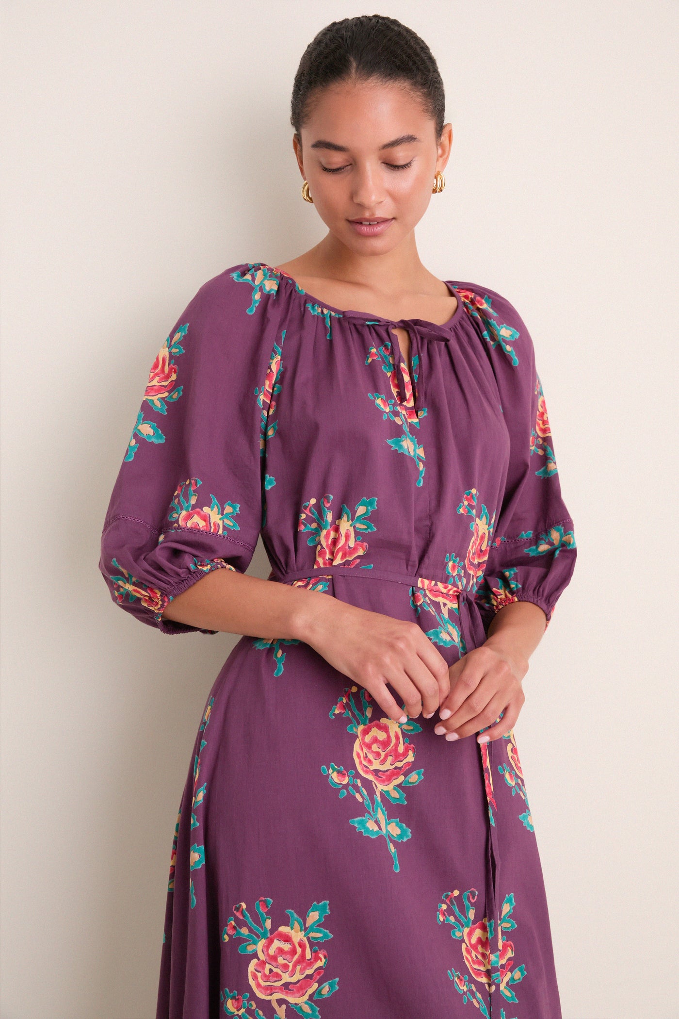 Twilight Bloom Organic Bethany Dress
