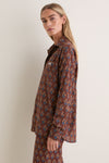 Library Flowers Cocoa Organic Ryan Shirt